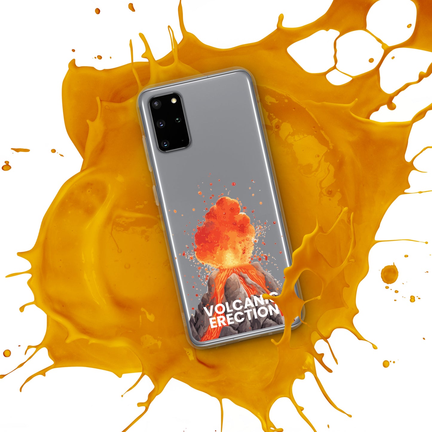 Volcanic Erection - Clear Case for Samsung®