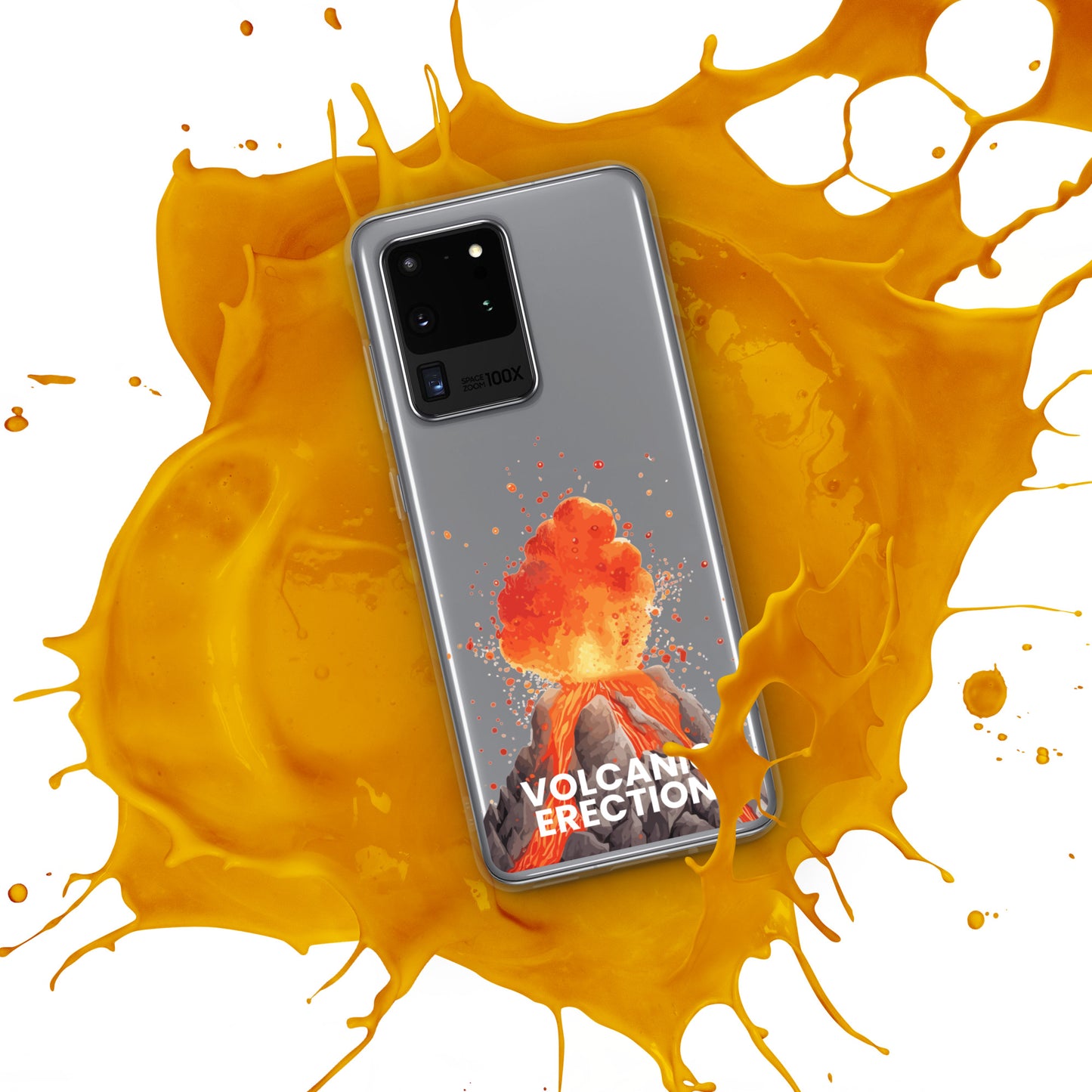 Volcanic Erection - Clear Case for Samsung®