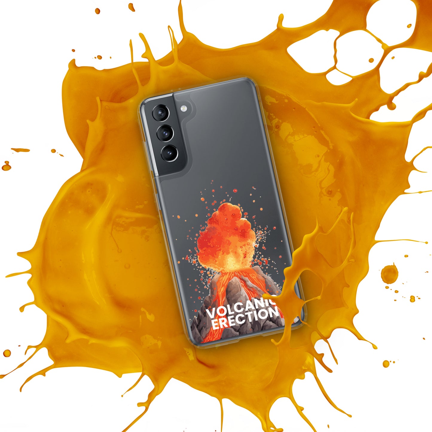Volcanic Erection - Clear Case for Samsung®