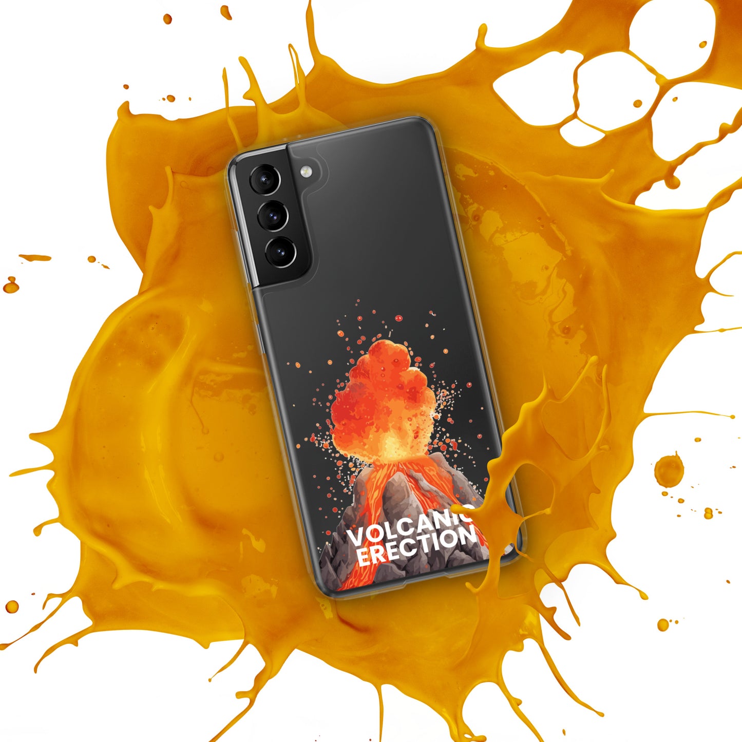 Volcanic Erection - Clear Case for Samsung®