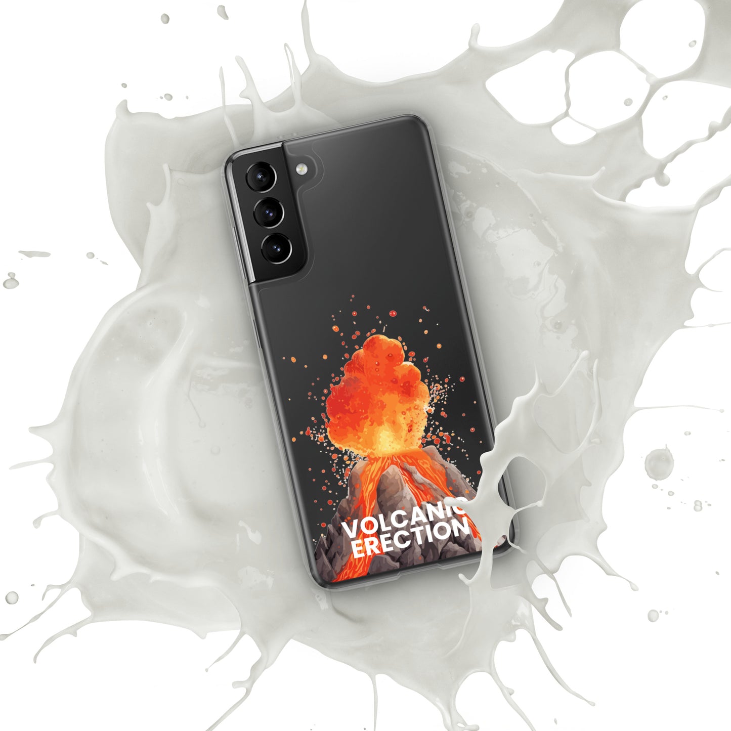 Volcanic Erection - Clear Case for Samsung®