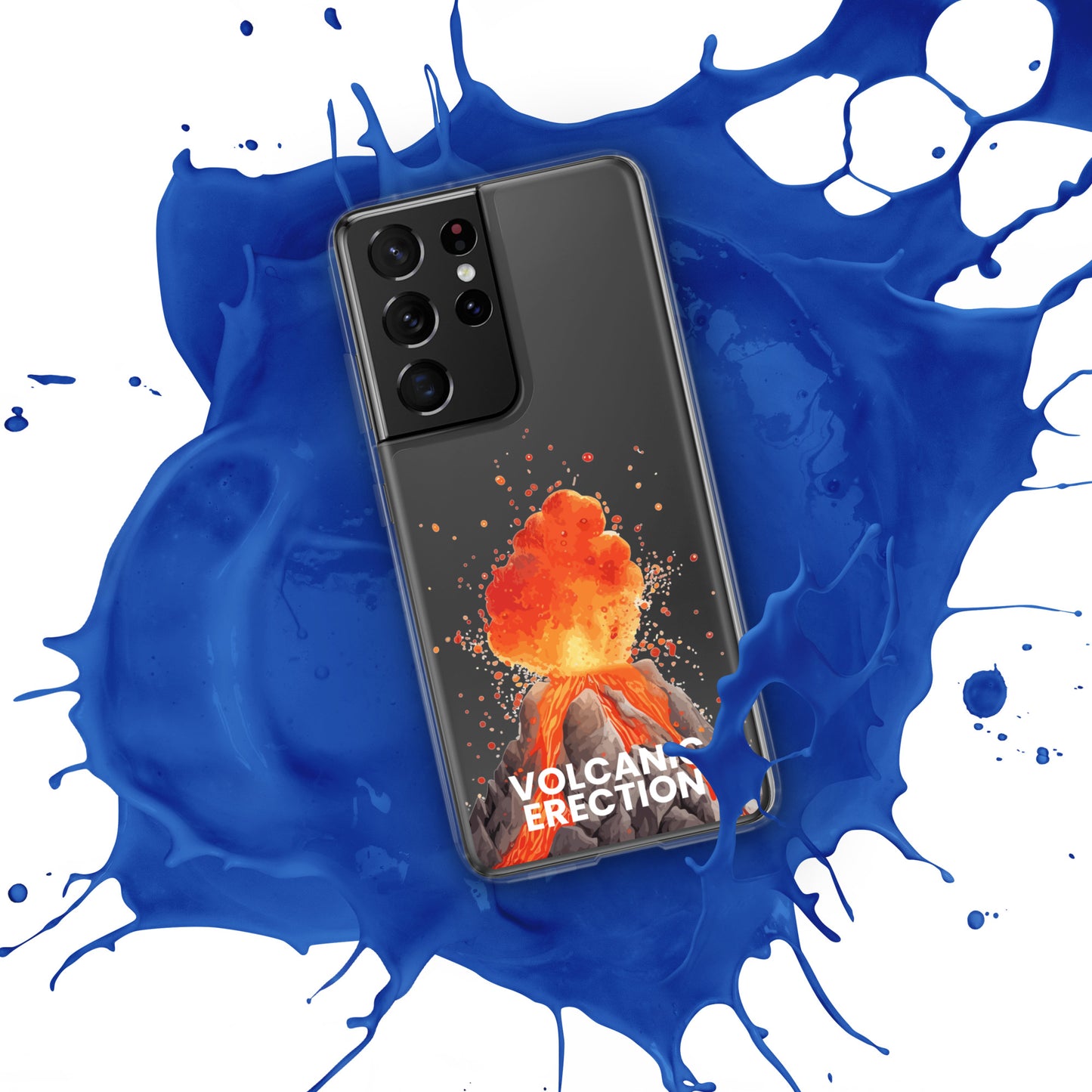 Volcanic Erection - Clear Case for Samsung®