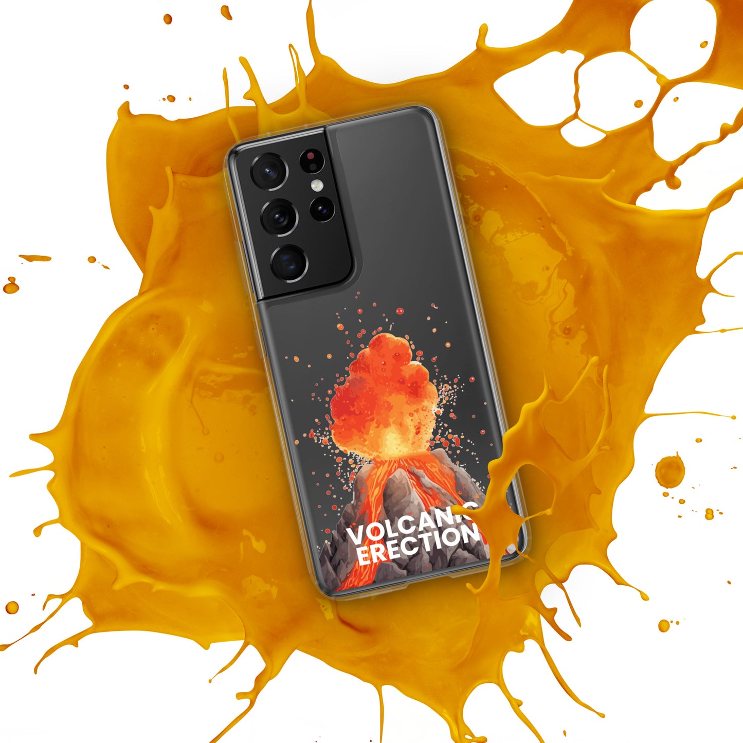 Volcanic Erection - Clear Case for Samsung®