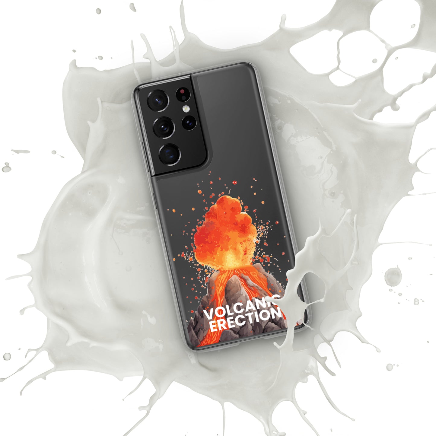 Volcanic Erection - Clear Case for Samsung®