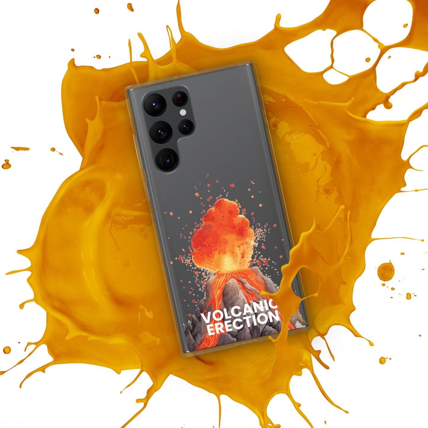 Volcanic Erection - Clear Case for Samsung®