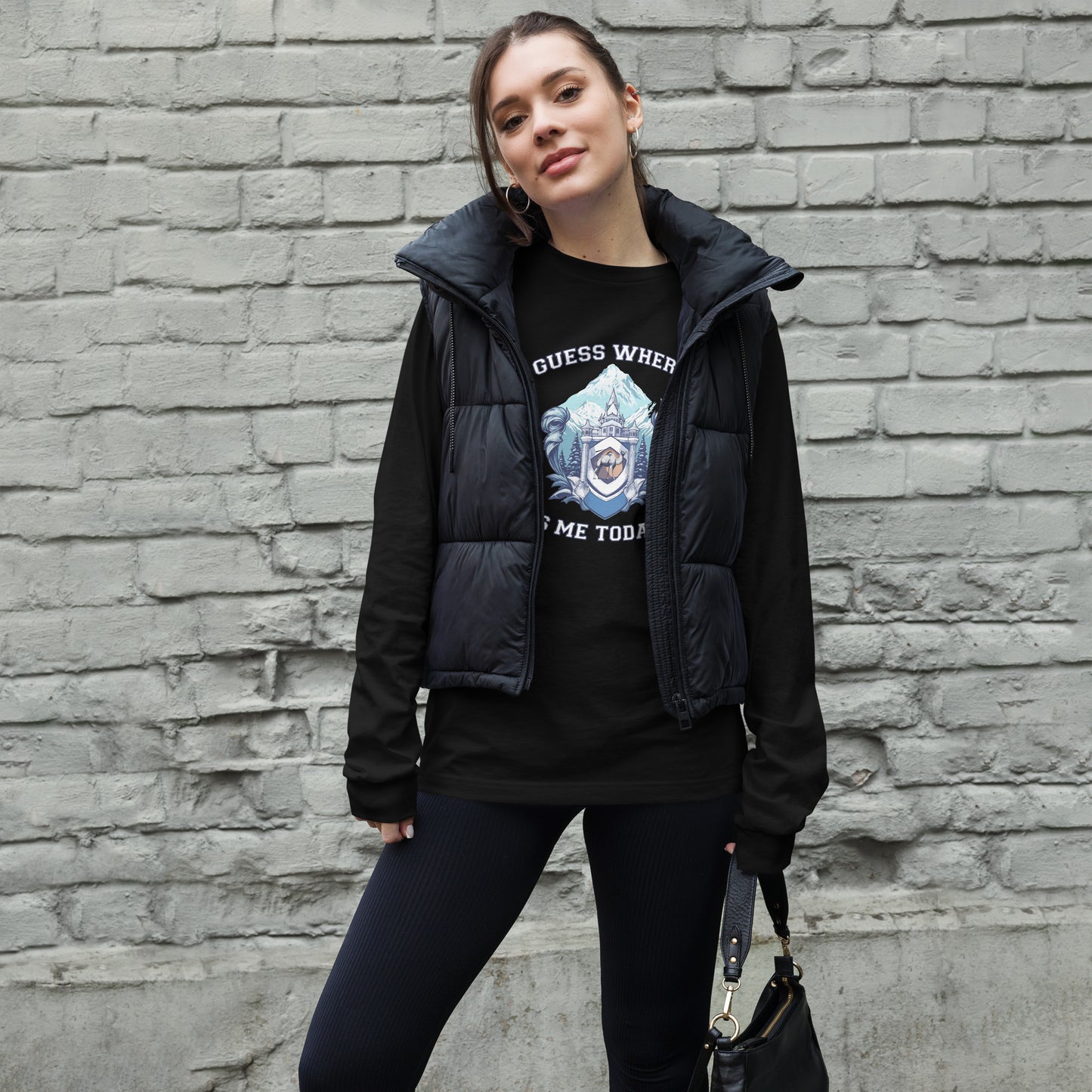 Guess where is me today? - Unisex Long Sleeve Tee
