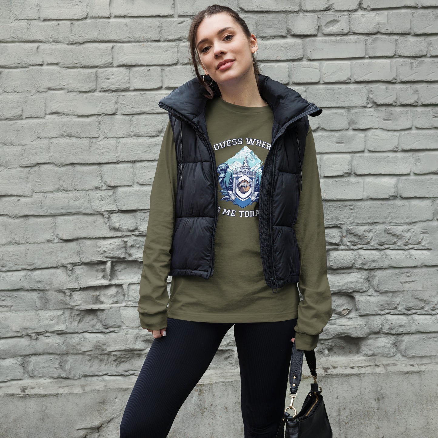 Guess where is me today? - Unisex Long Sleeve Tee