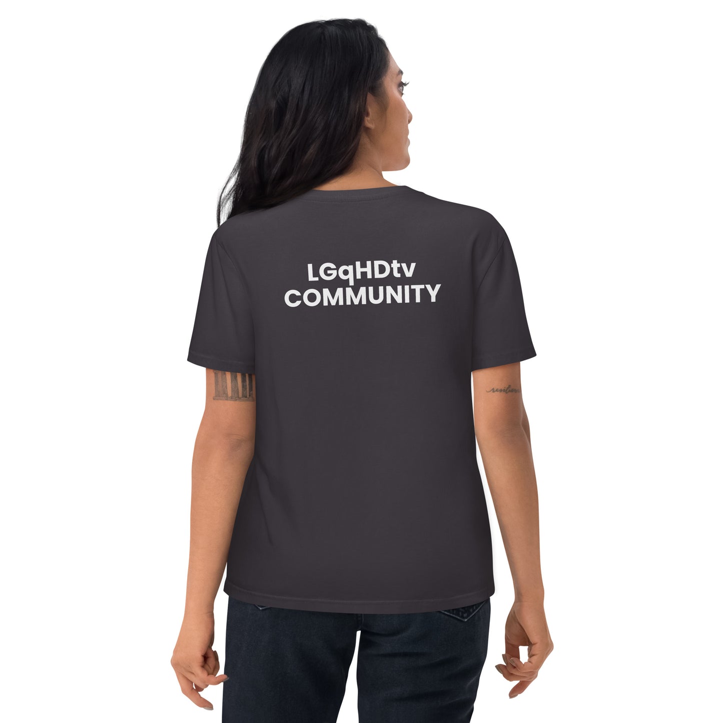 LGqHDtv Community - Unisex organic cotton t-shirt