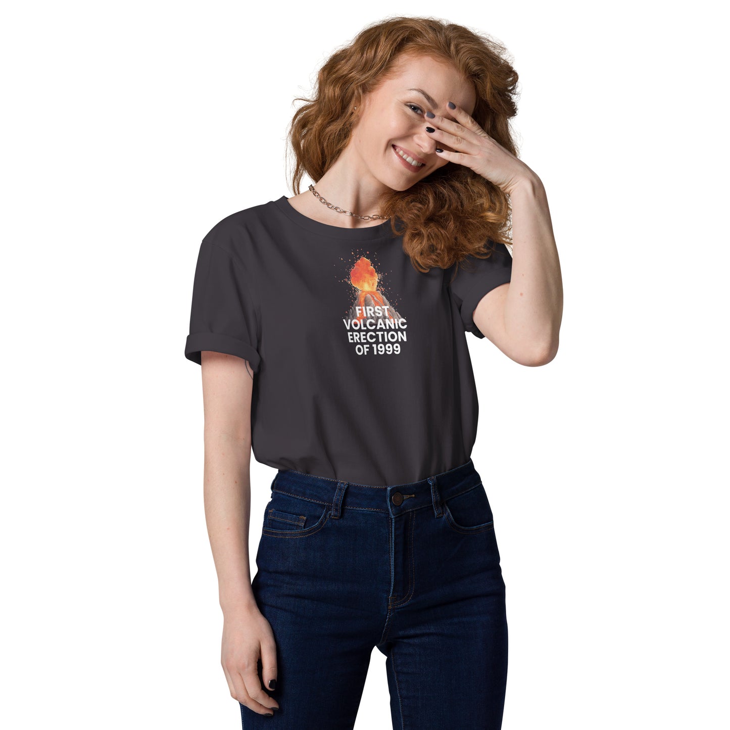 First volcanic erection of 1999 - Unisex organic cotton t-shirt