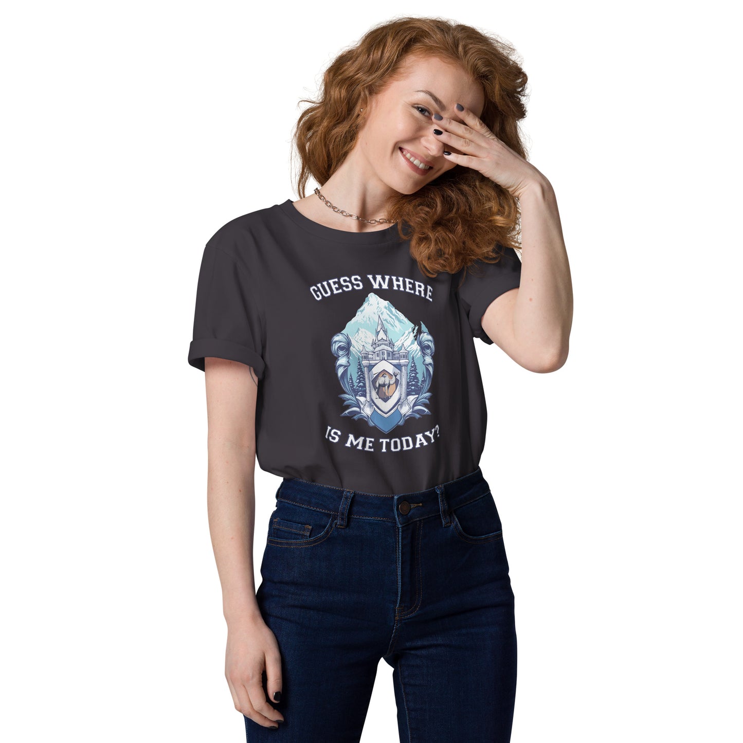 Guess where is me today? - Unisex organic cotton t-shirt