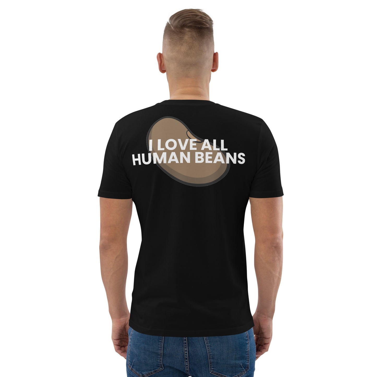 I Love all human beans - Unisex organic cotton t-shirt