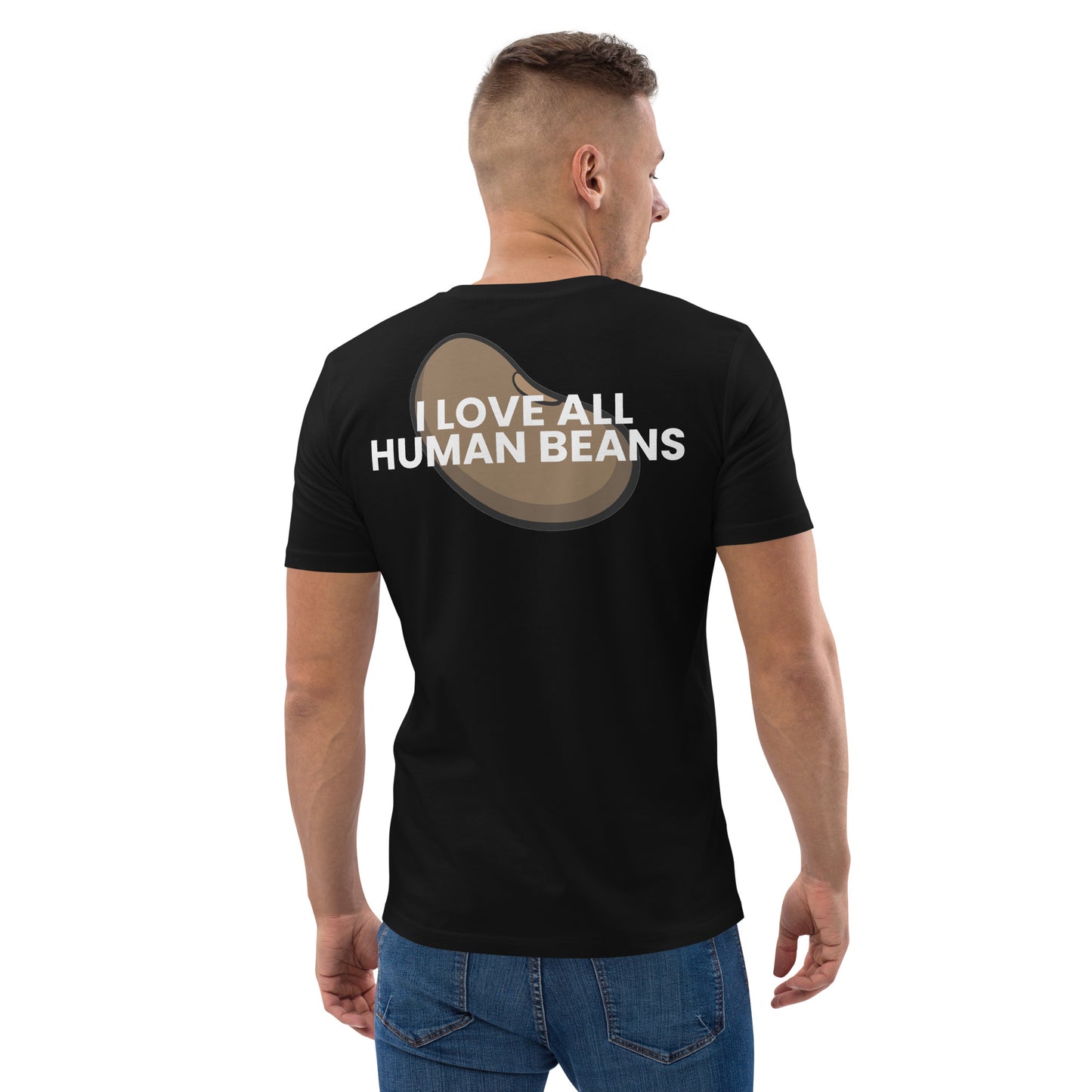 I Love all human beans - Unisex organic cotton t-shirt