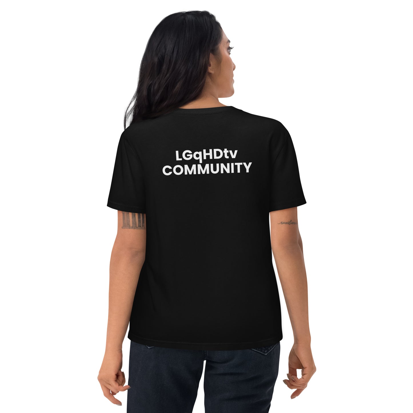 LGqHDtv Community - Unisex organic cotton t-shirt