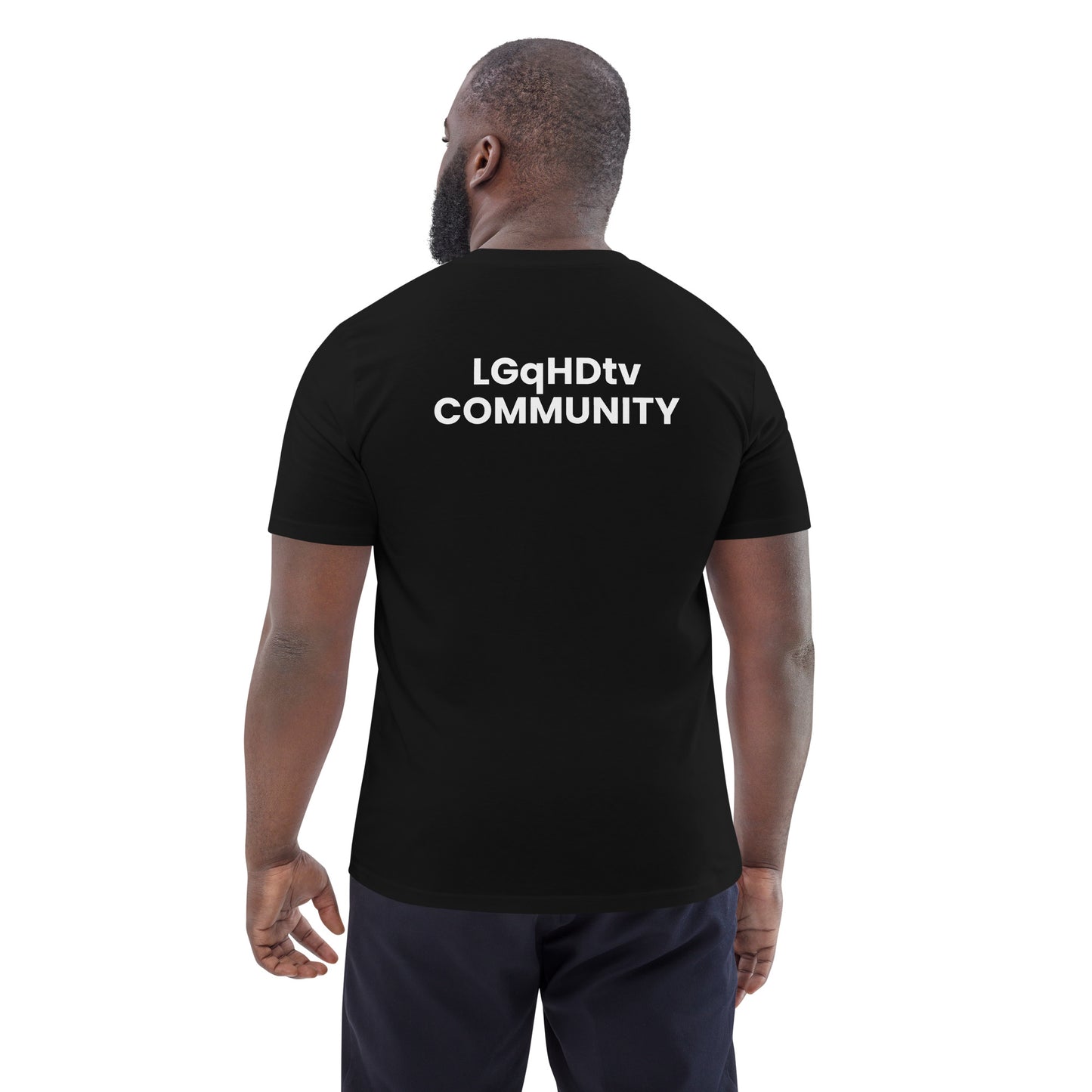 LGqHDtv Community - Unisex organic cotton t-shirt