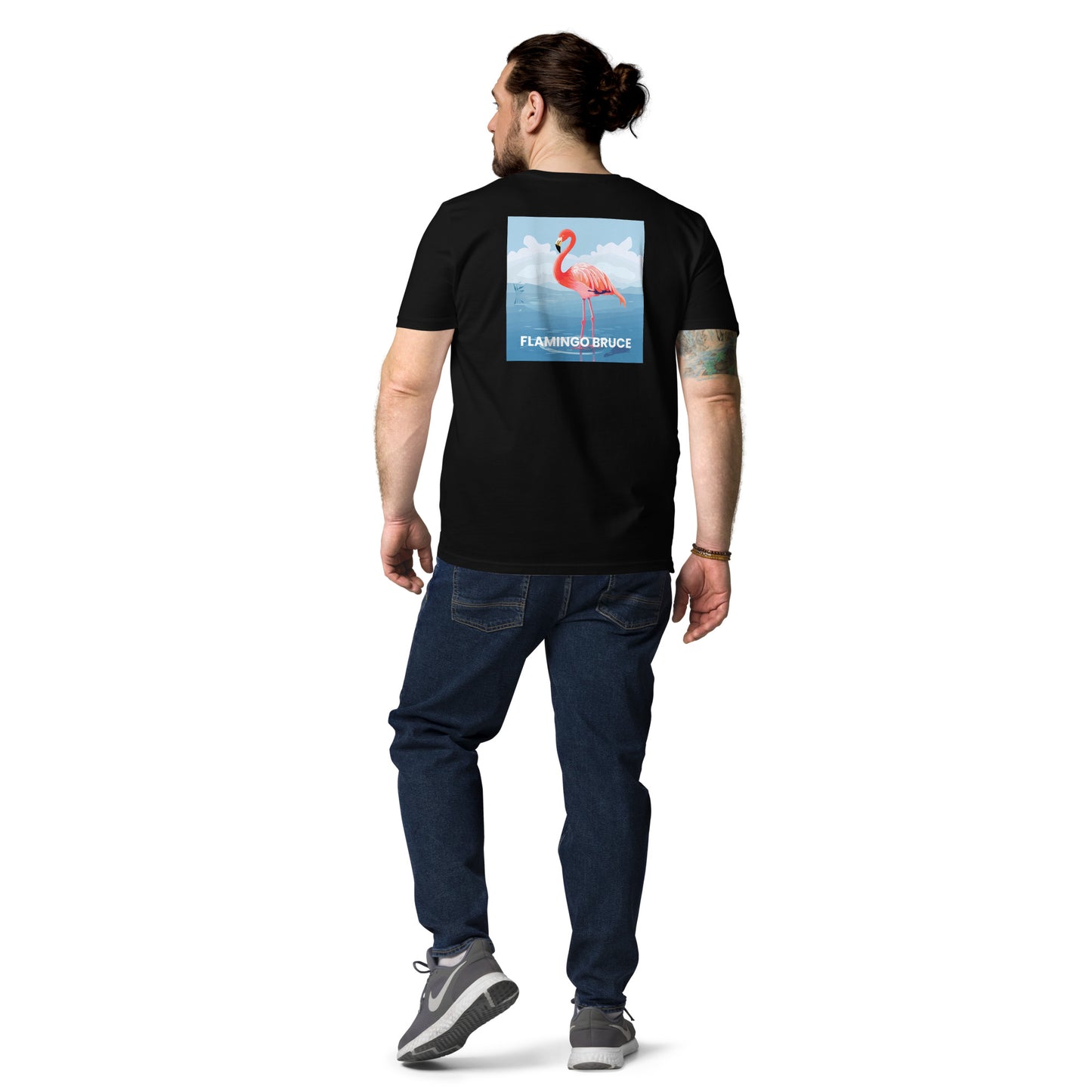 Flamingo Bruce - Unisex organic cotton t-shirt