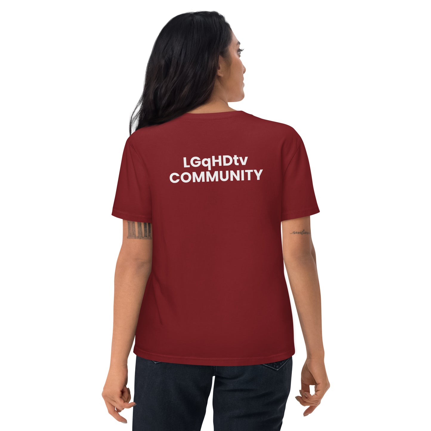 LGqHDtv Community - Unisex organic cotton t-shirt