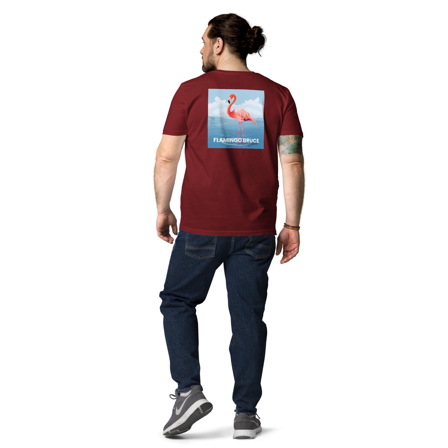 Flamingo Bruce - Unisex organic cotton t-shirt