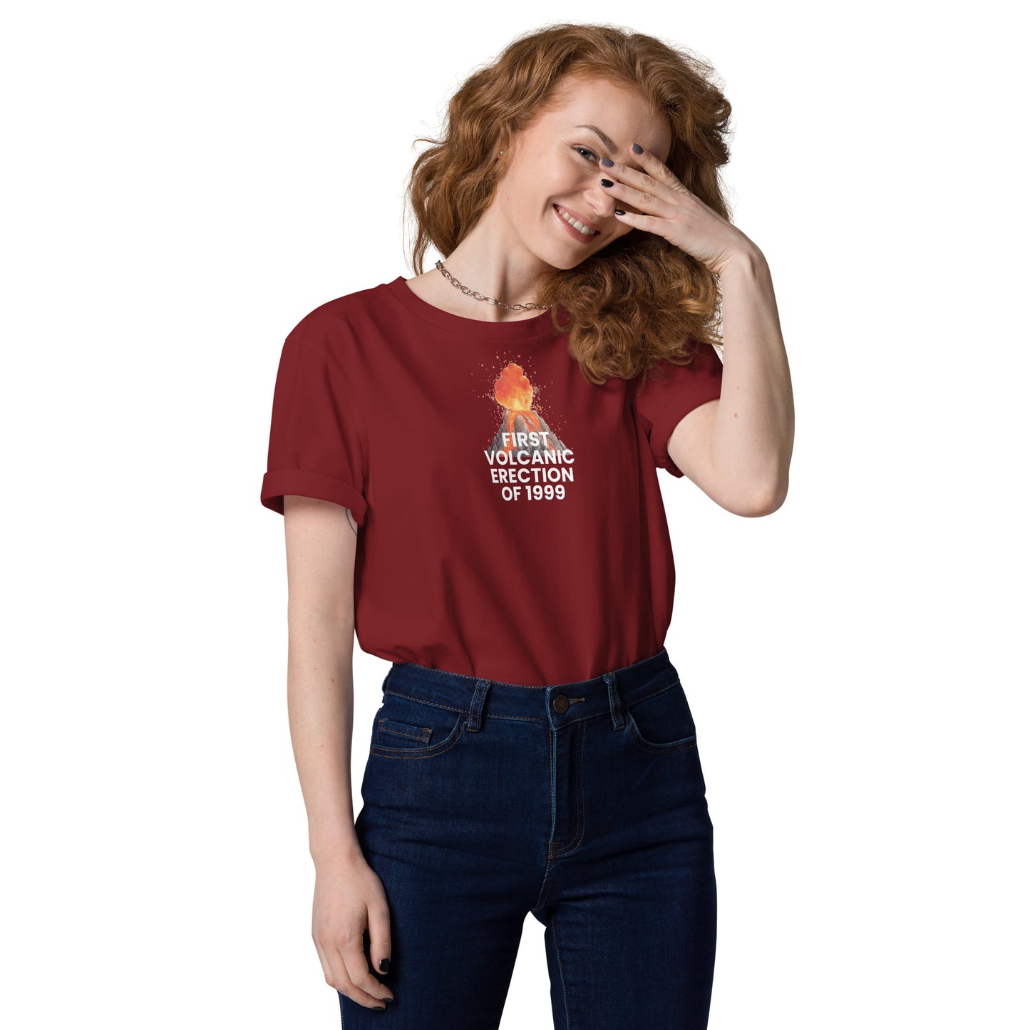 First volcanic erection of 1999 - Unisex organic cotton t-shirt