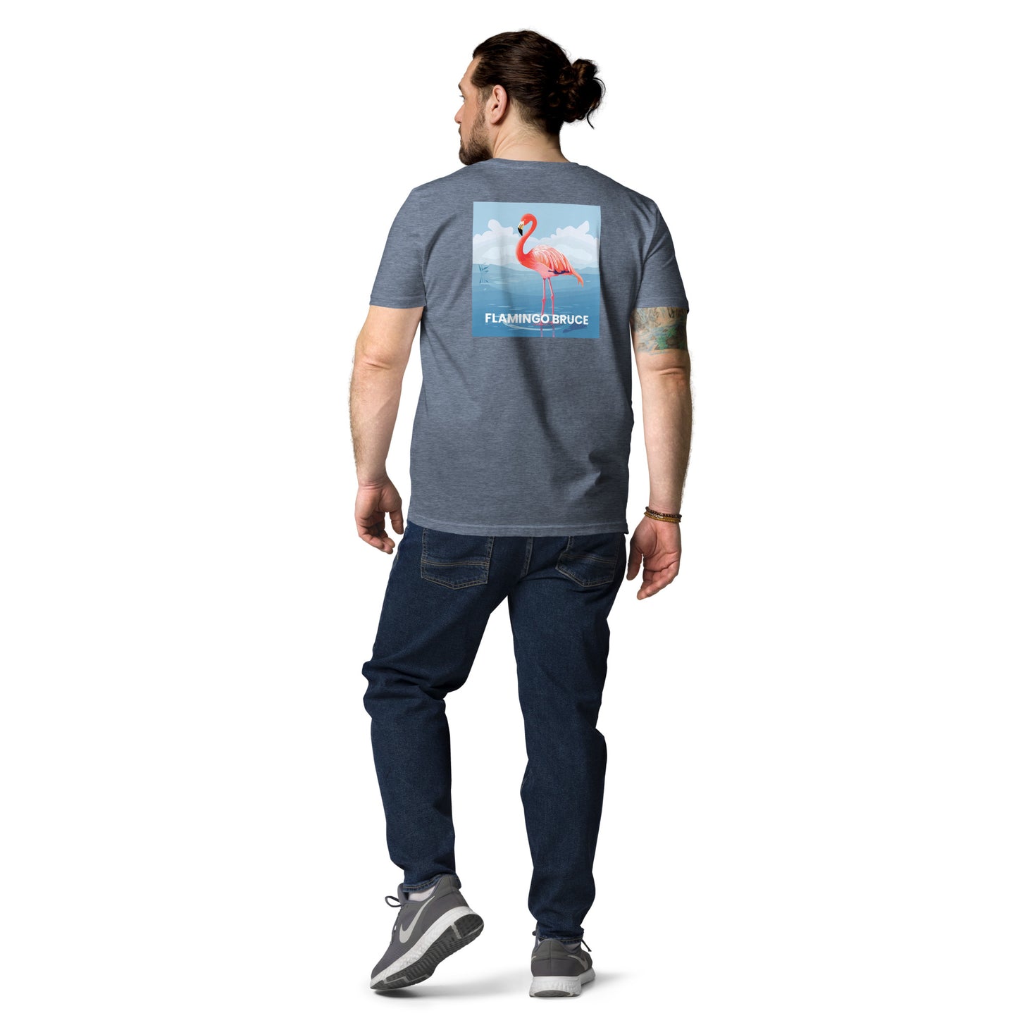 Flamingo Bruce - Unisex organic cotton t-shirt