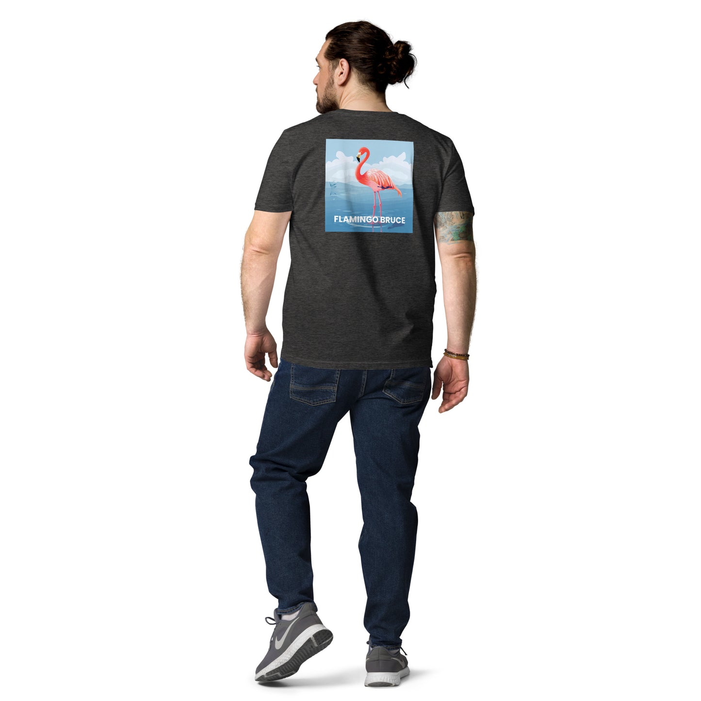 Flamingo Bruce - Unisex organic cotton t-shirt