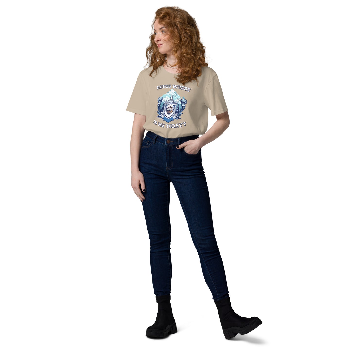 Guess where is me today? - Unisex organic cotton t-shirt
