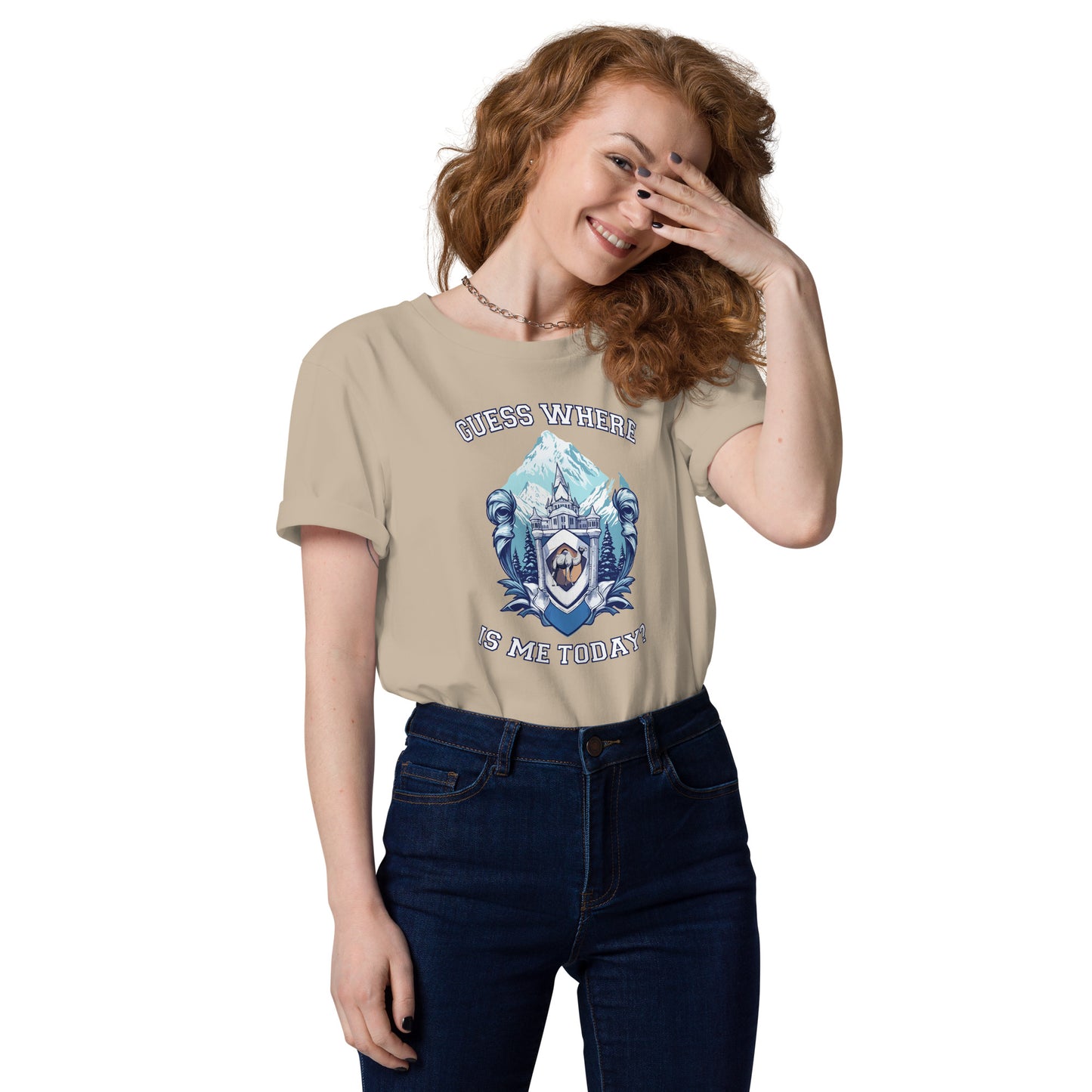 Guess where is me today? - Unisex organic cotton t-shirt