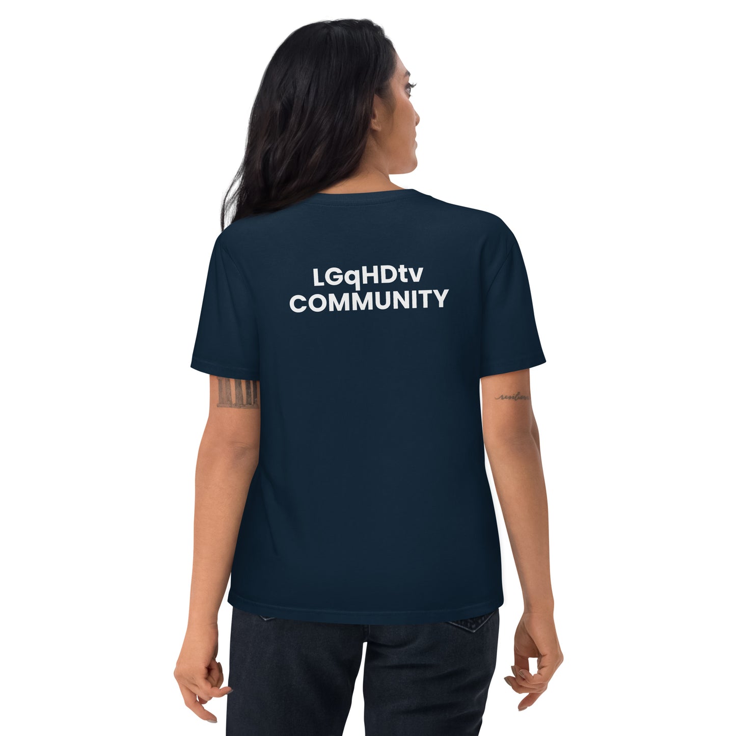 LGqHDtv Community - Unisex organic cotton t-shirt