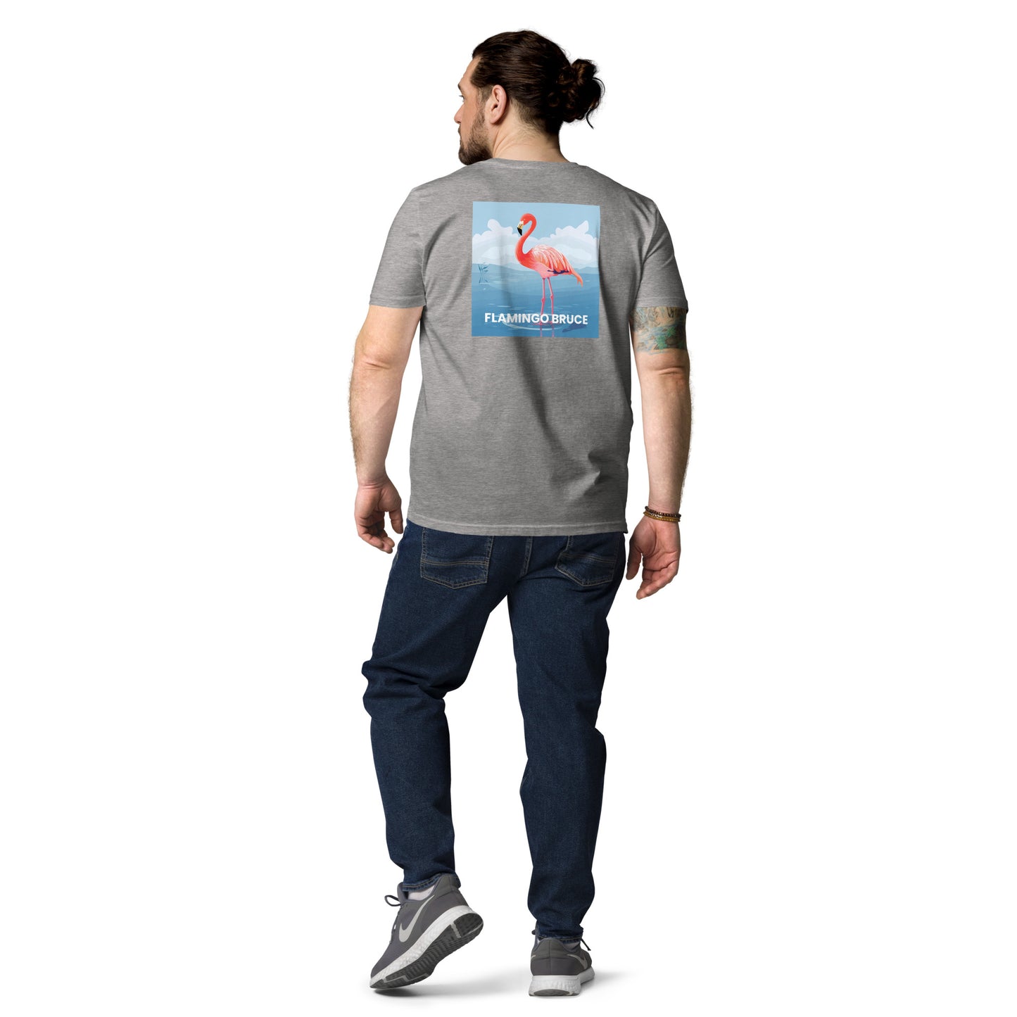 Flamingo Bruce - Unisex organic cotton t-shirt