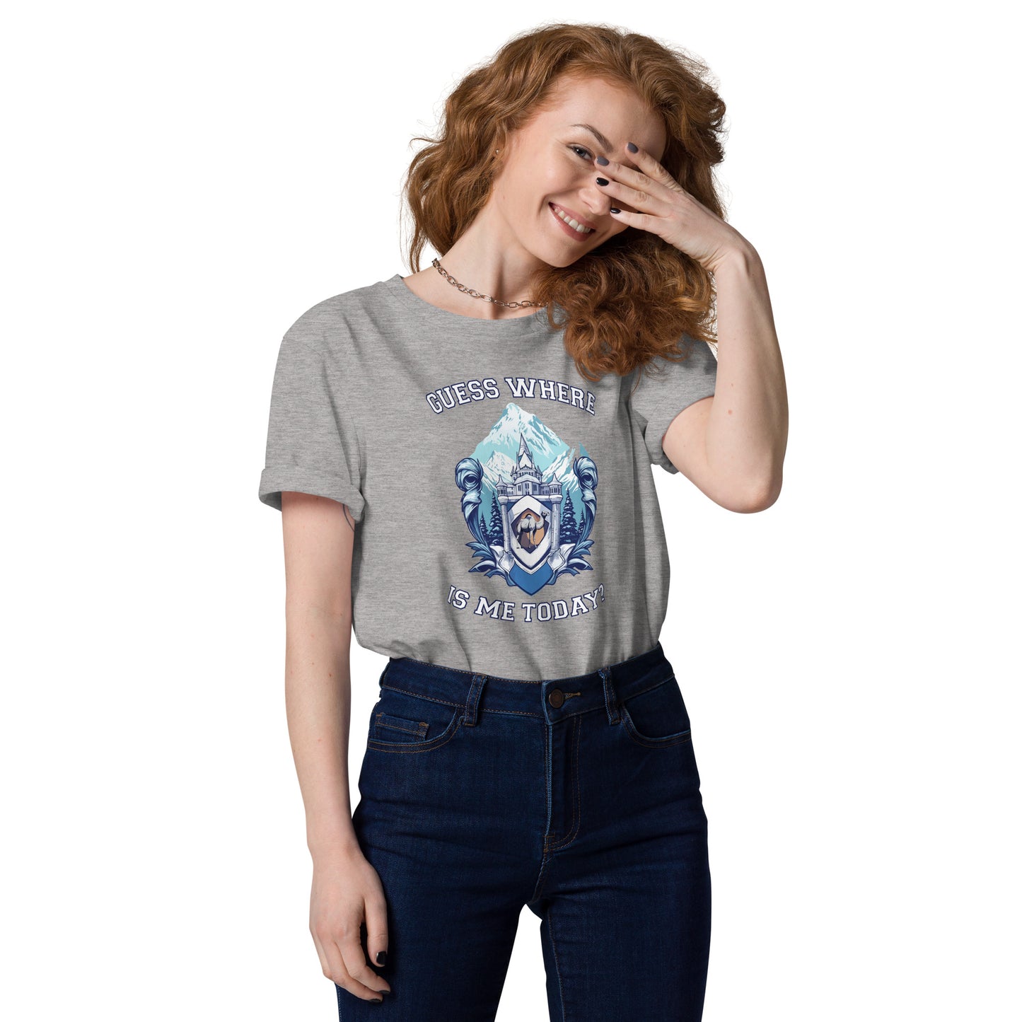 Guess where is me today? - Unisex organic cotton t-shirt