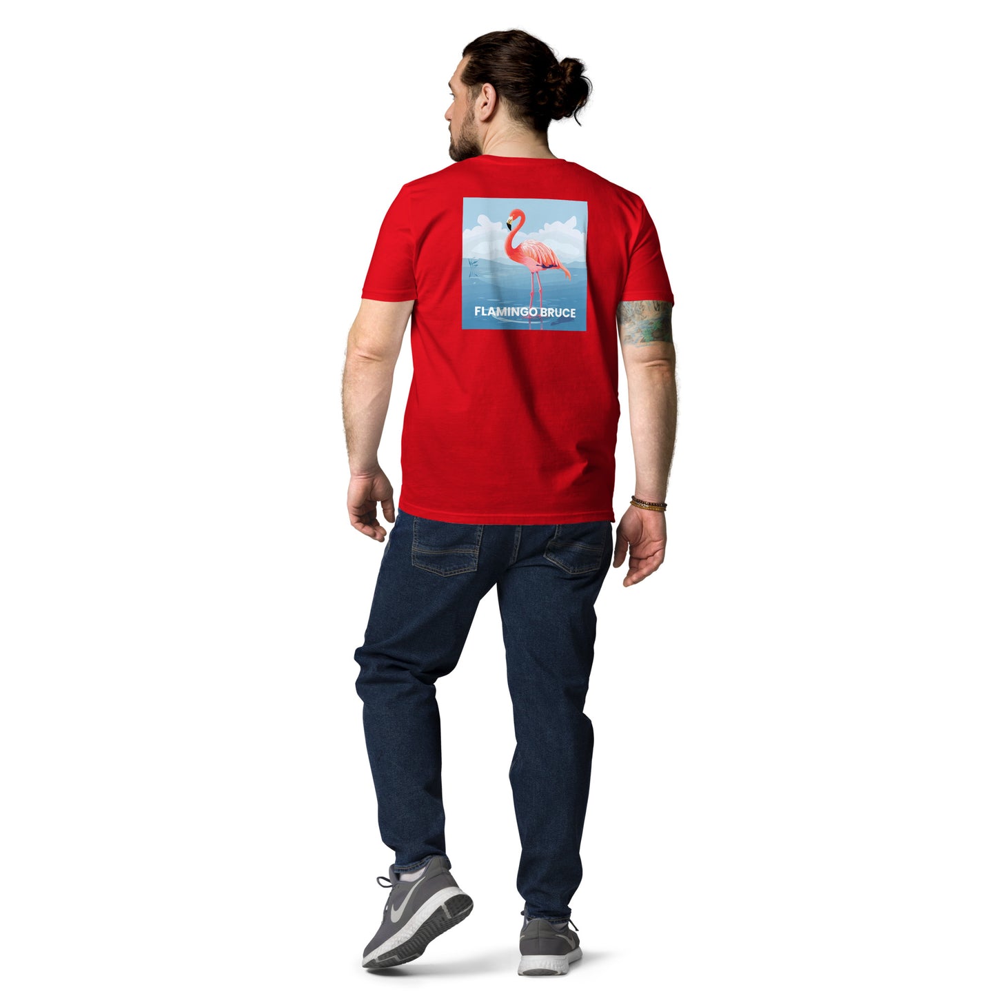Flamingo Bruce - Unisex organic cotton t-shirt