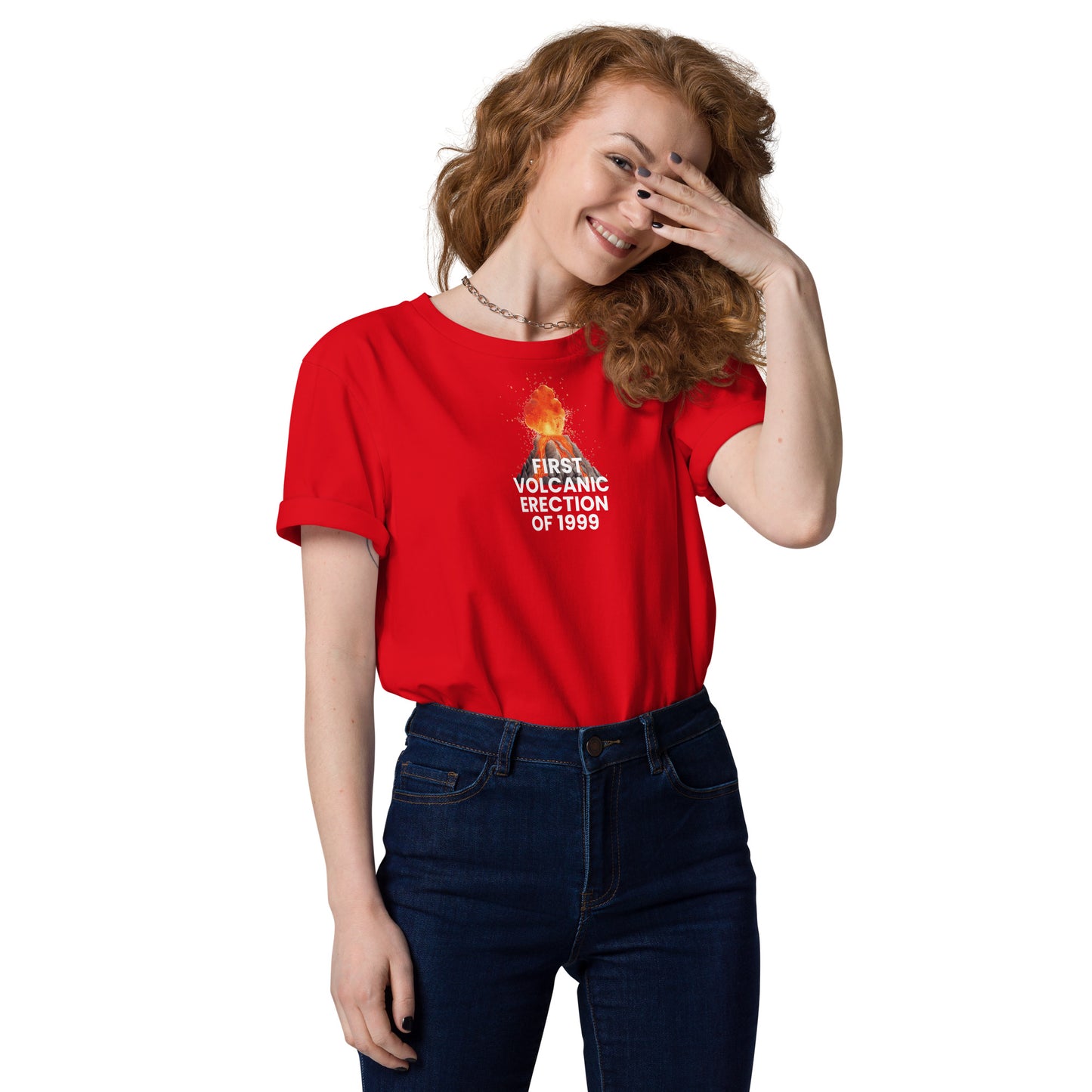 First volcanic erection of 1999 - Unisex organic cotton t-shirt