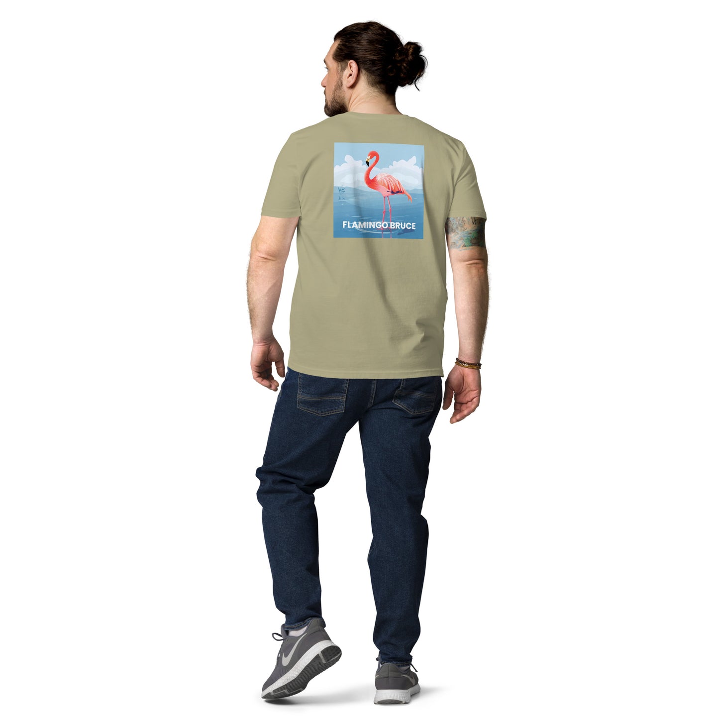 Flamingo Bruce - Unisex organic cotton t-shirt