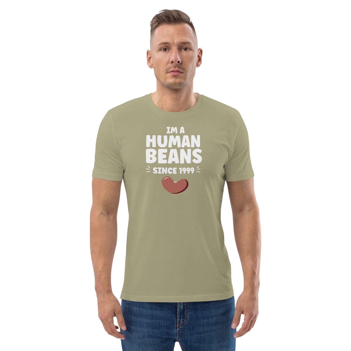 I'm a human beans since 1999 - Unisex organic cotton t-shirt