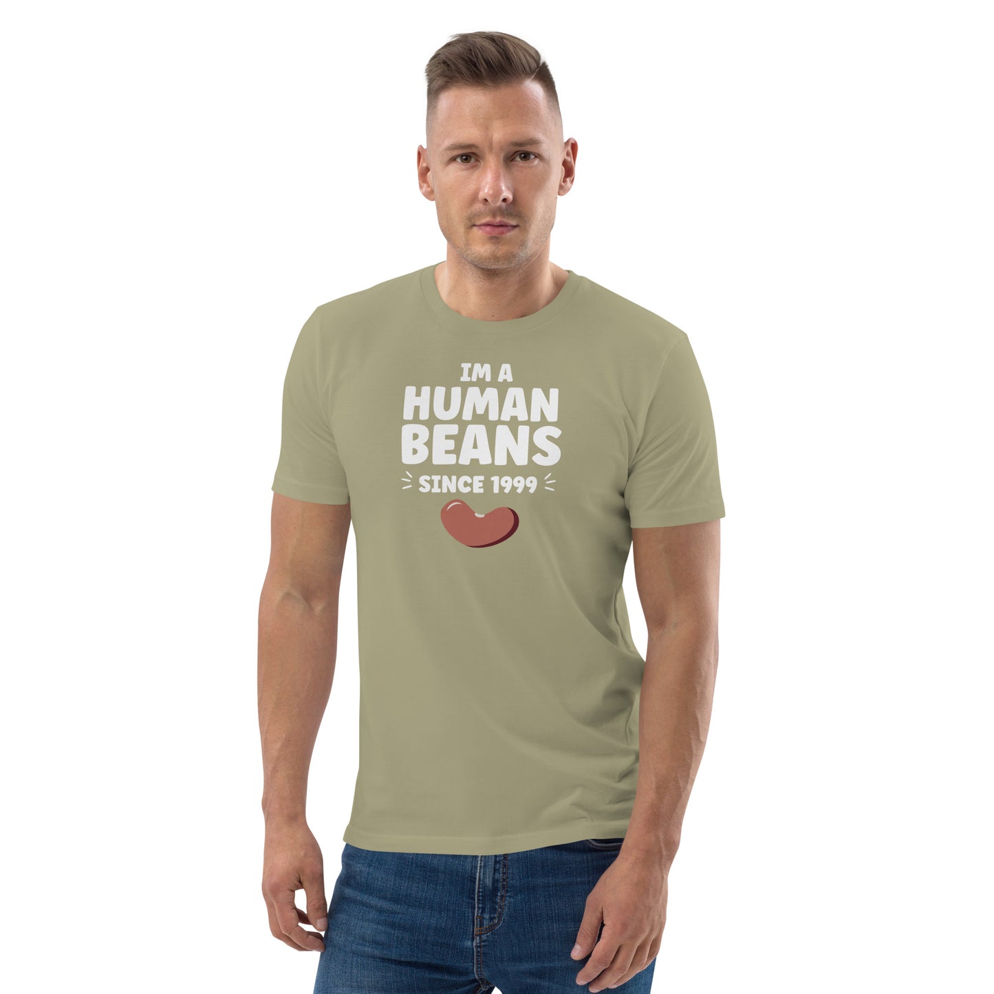 I'm a human beans since 1999 - Unisex organic cotton t-shirt