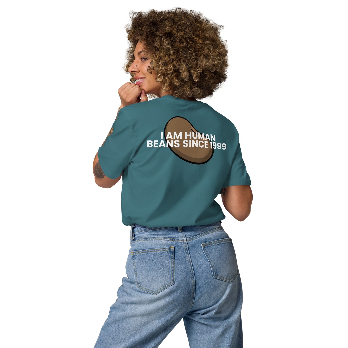 I am human beans since 1999 - Unisex organic cotton t-shirt