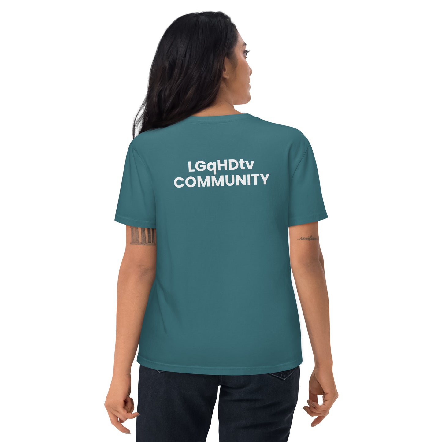 LGqHDtv Community - Unisex organic cotton t-shirt