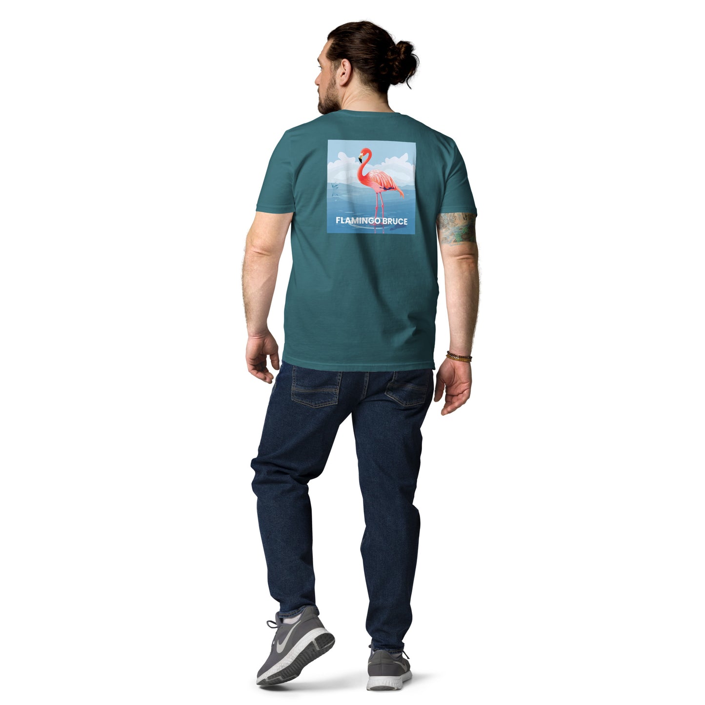 Flamingo Bruce - Unisex organic cotton t-shirt