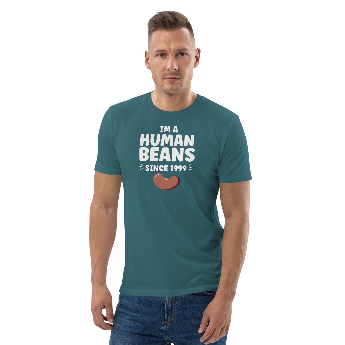 I'm a human beans since 1999 - Unisex organic cotton t-shirt