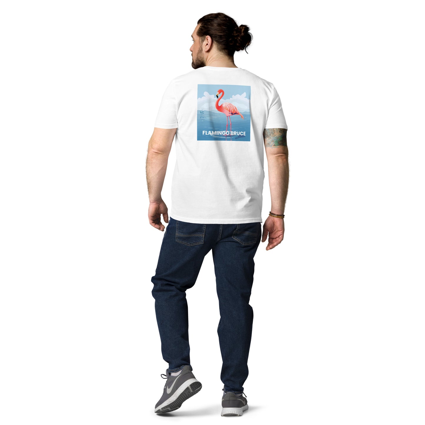 Flamingo Bruce - Unisex organic cotton t-shirt