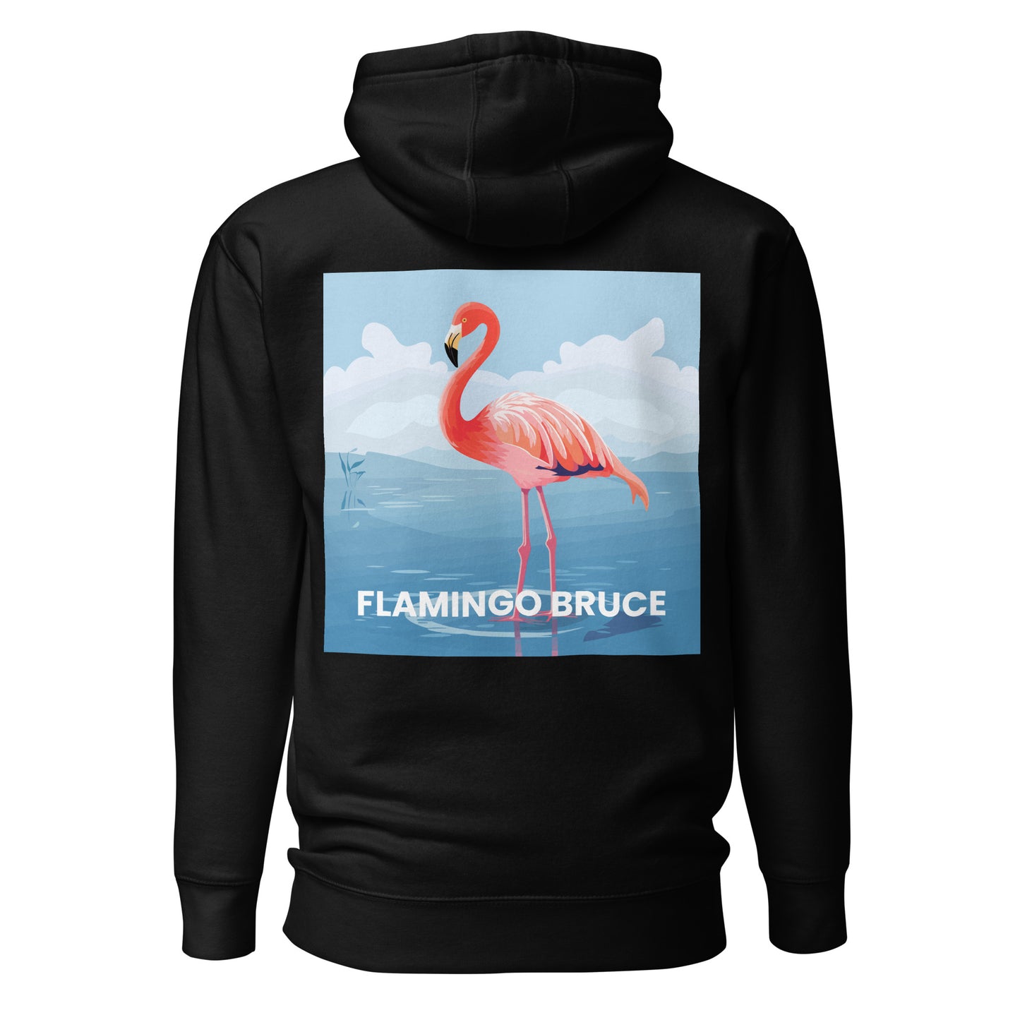 Flamingo Bruce Full Color Embroided - Unisex Hoodie