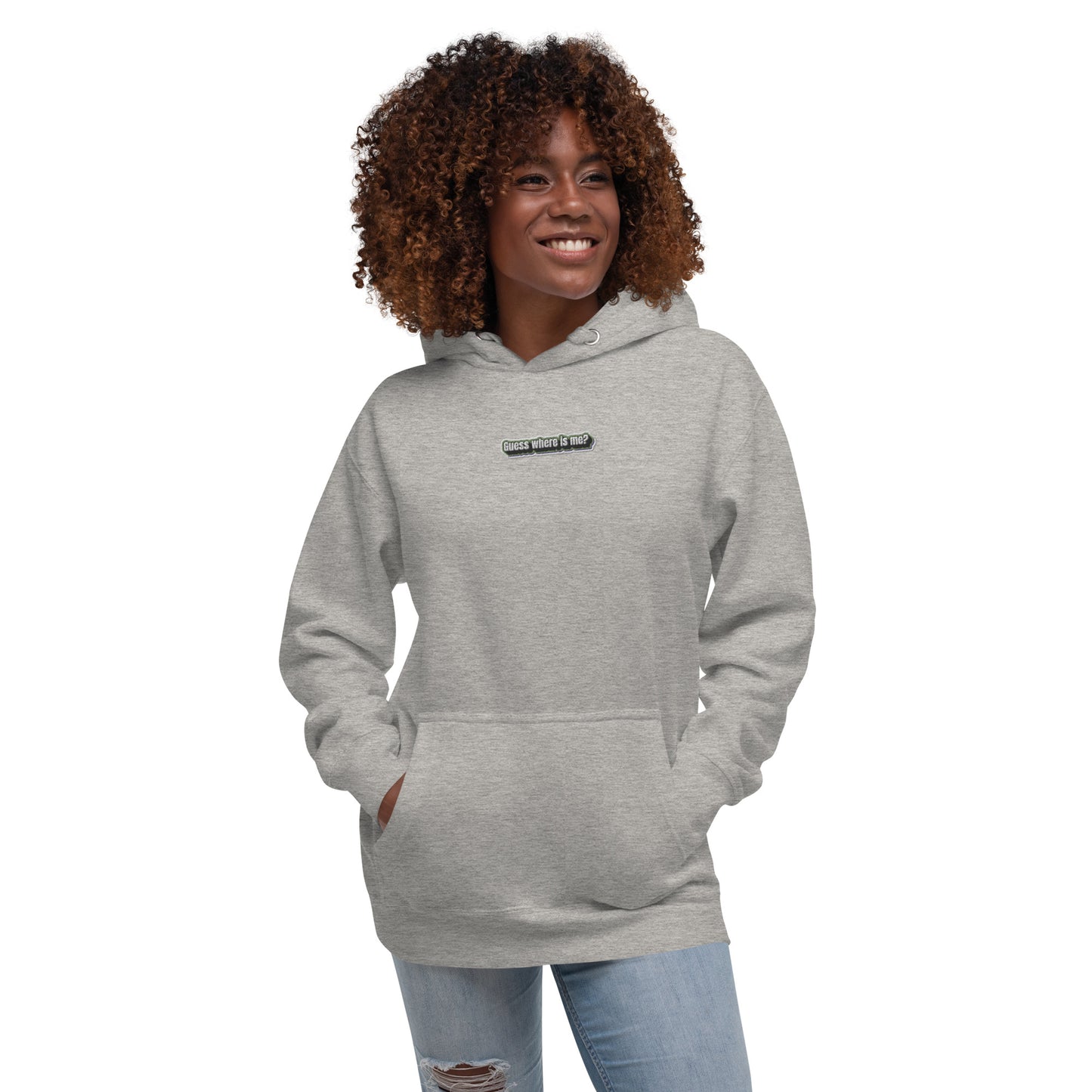 Guess where is me? - Embroided Unisex Hoodie