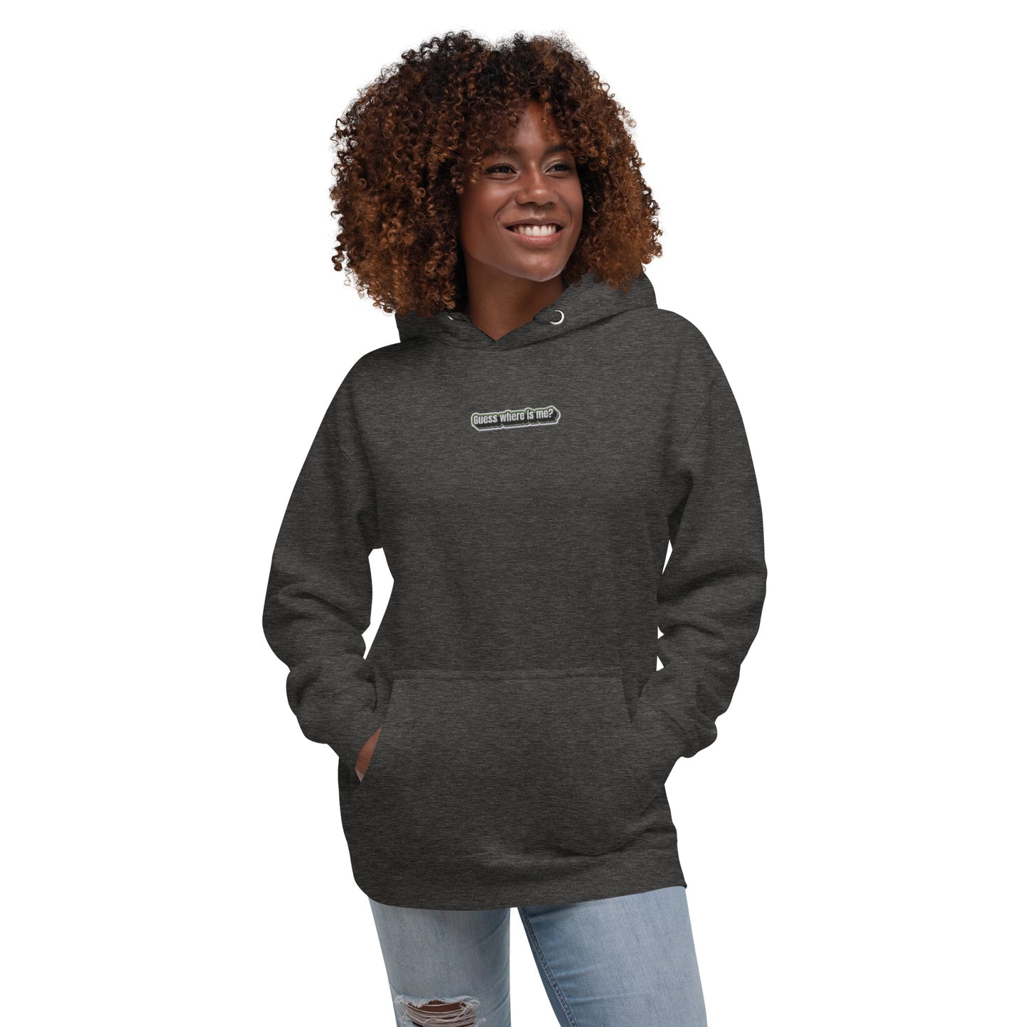 Guess where is me? - Embroided Unisex Hoodie