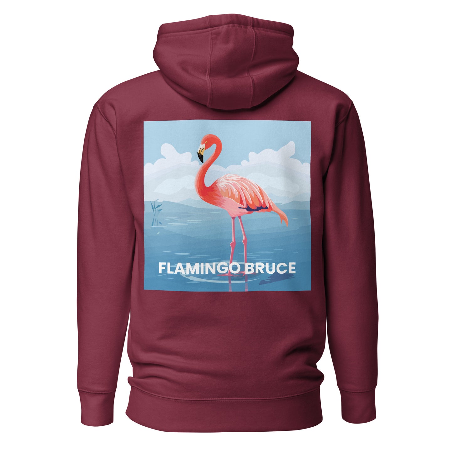 Flamingo Bruce Full Color Embroided - Unisex Hoodie