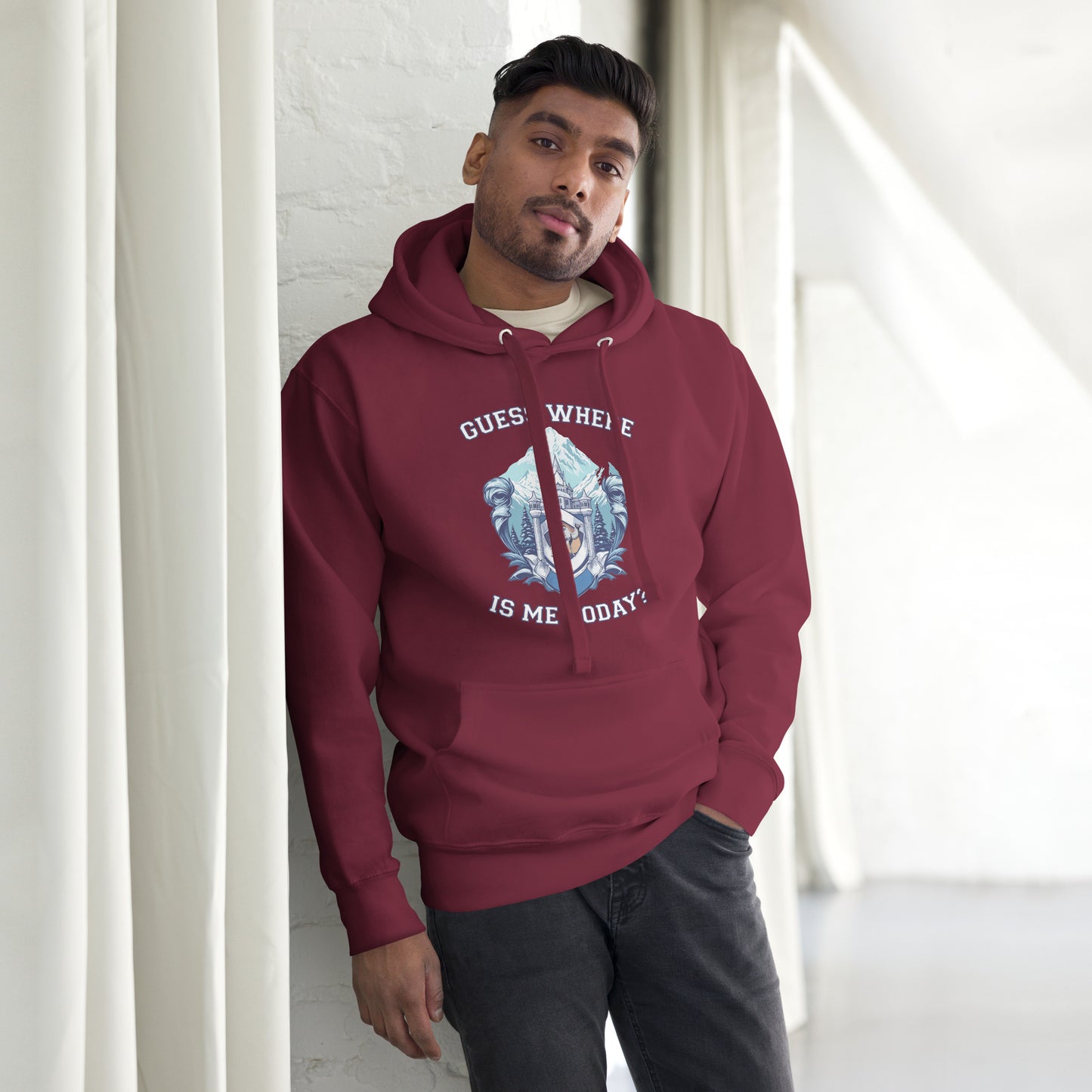 Guess where is me today? - Unisex Hoodie