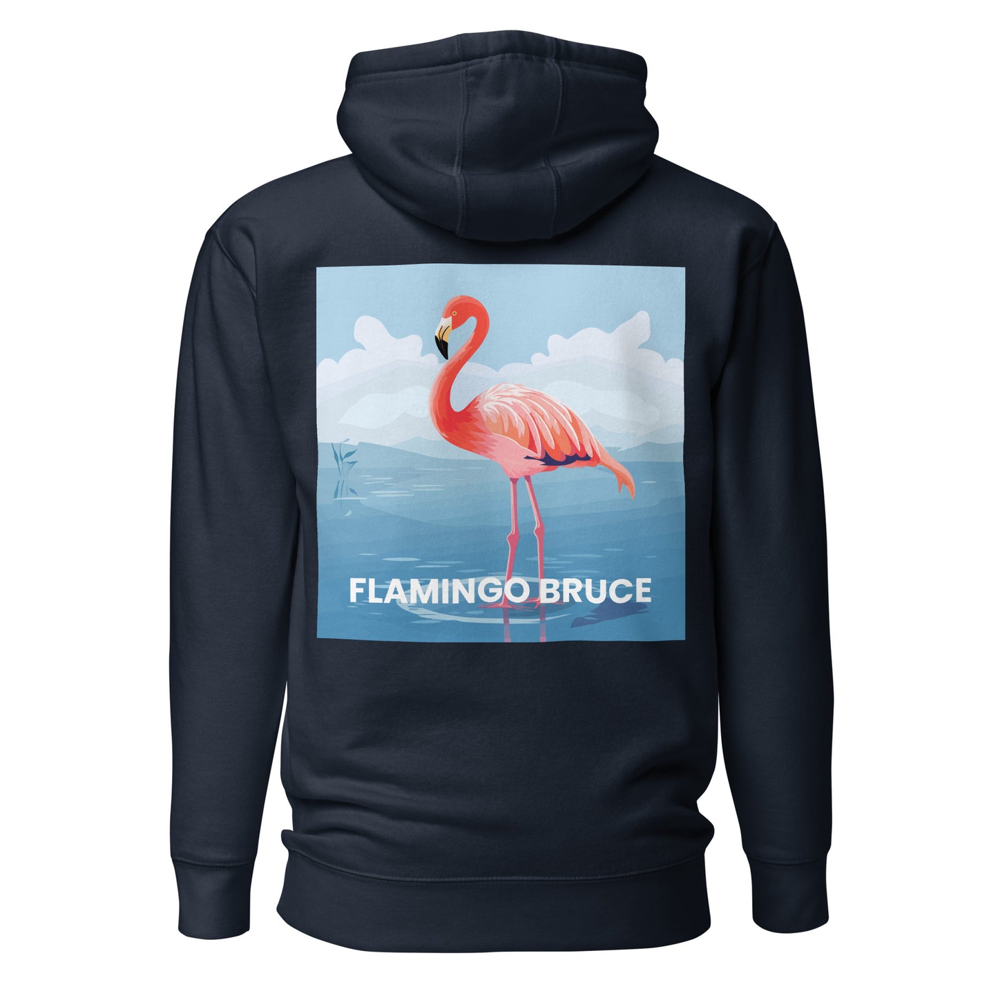 Flamingo Bruce Full Color Embroided - Unisex Hoodie