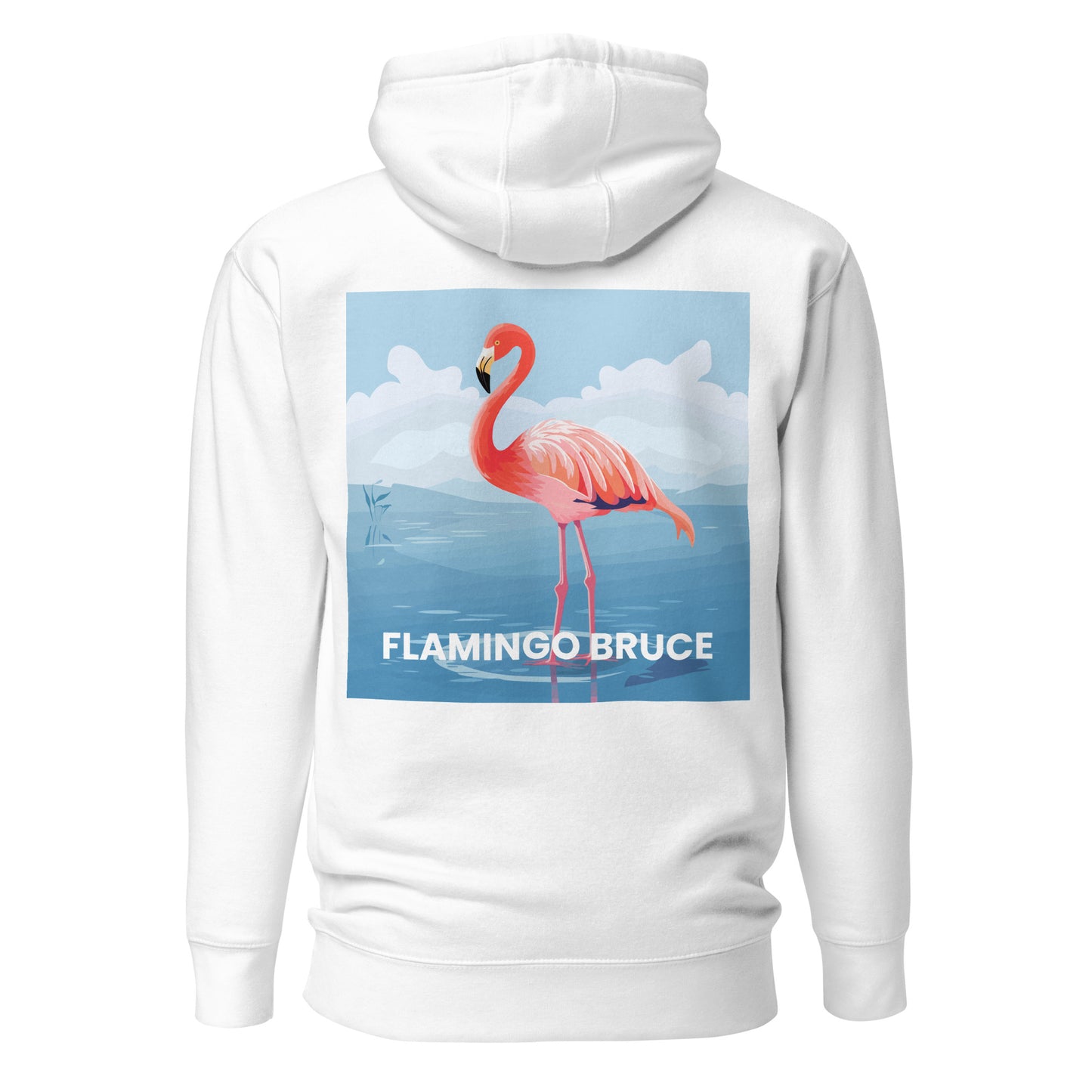 Flamingo Bruce Full Color Embroided - Unisex Hoodie