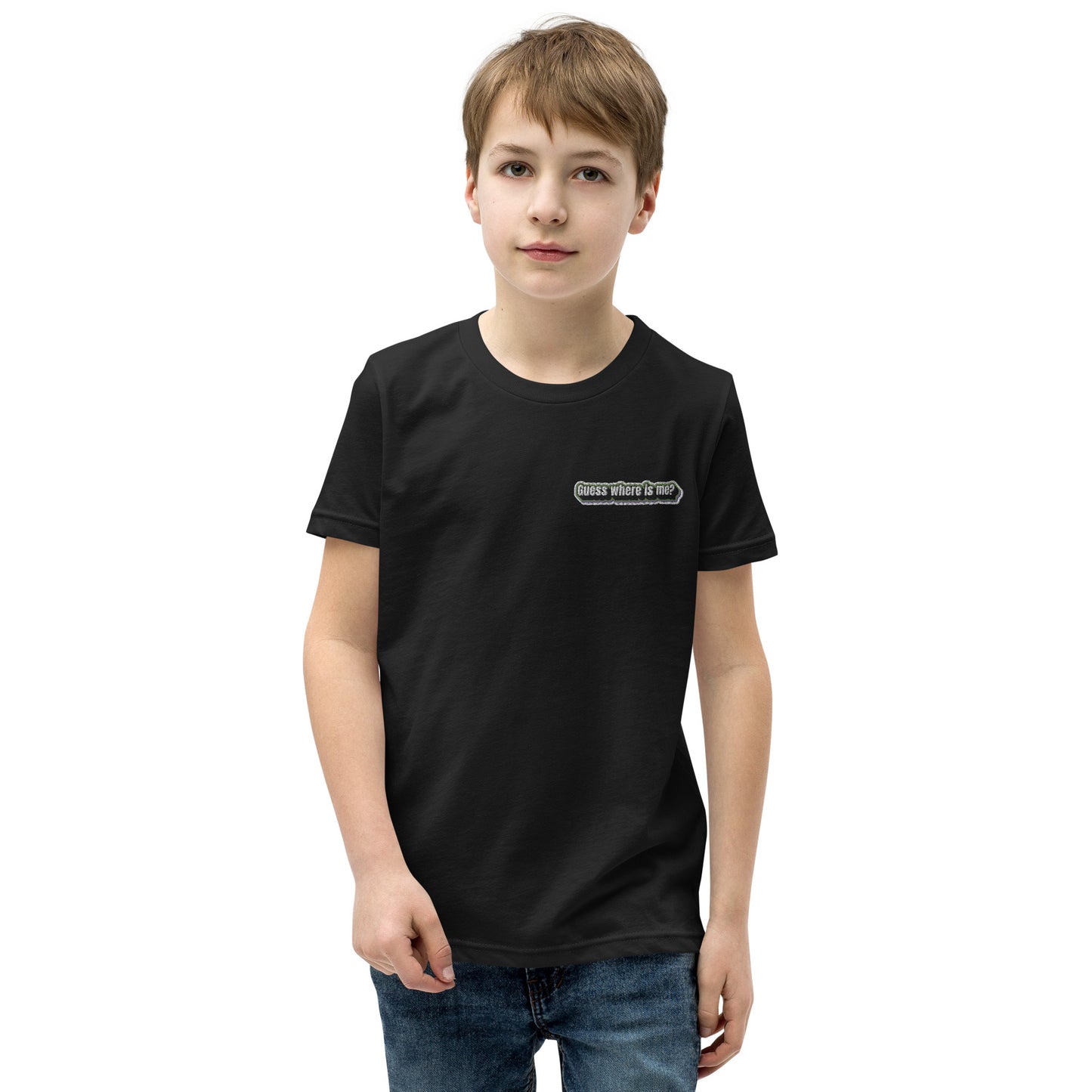 Guess where is me? - Youth Short Sleeve T-Shirt