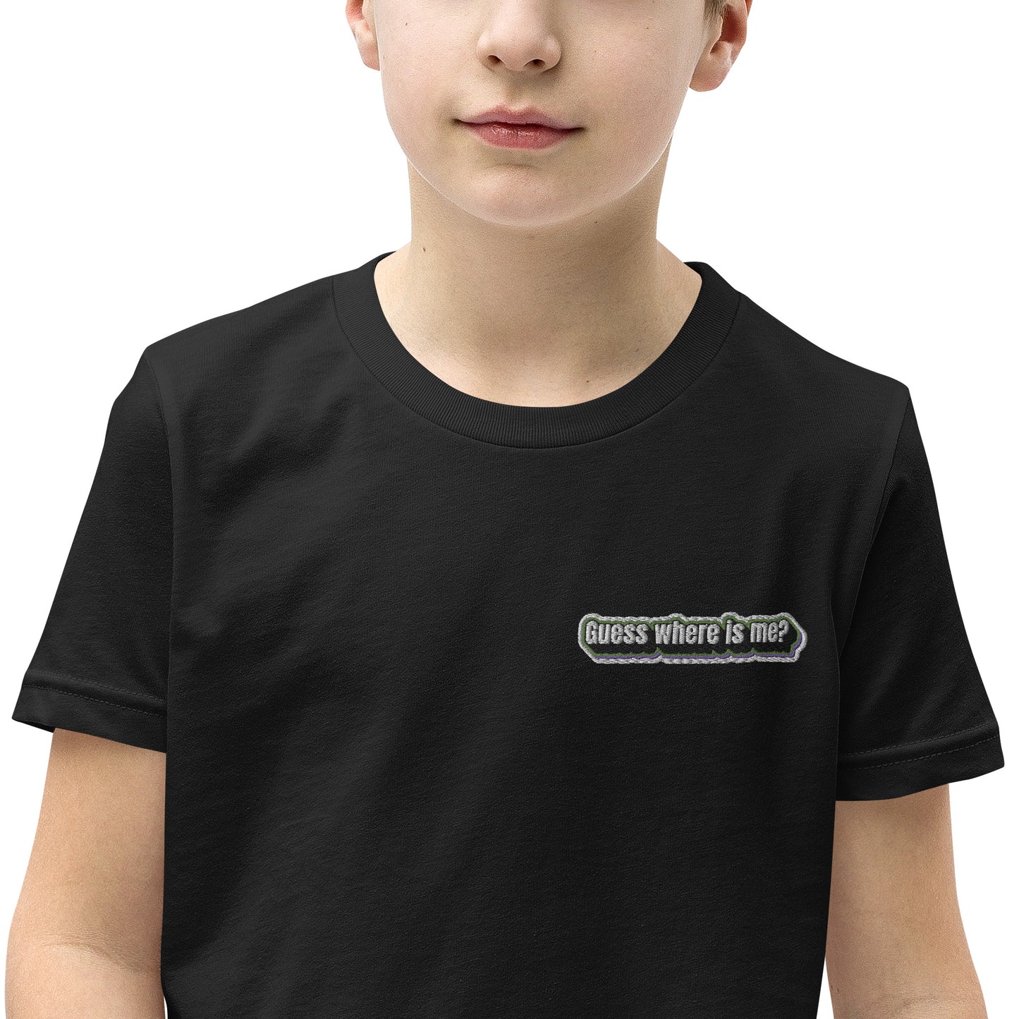 Guess where is me? - Youth Short Sleeve T-Shirt