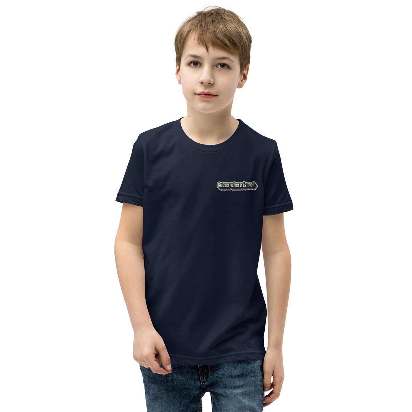 Guess where is me? - Youth Short Sleeve T-Shirt