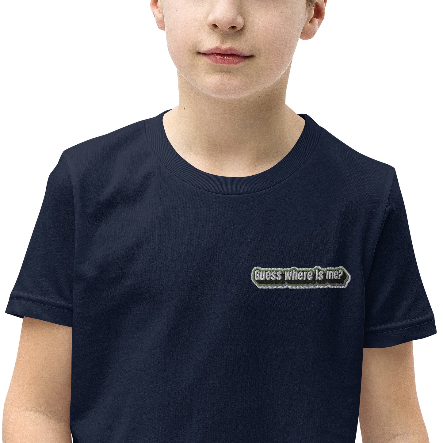 Guess where is me? - Youth Short Sleeve T-Shirt
